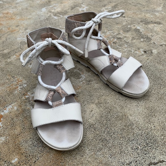 sorel women's torpeda lace ii flat sandal